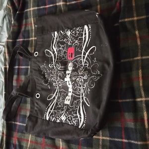 Canvas Black Buckle Bag‎